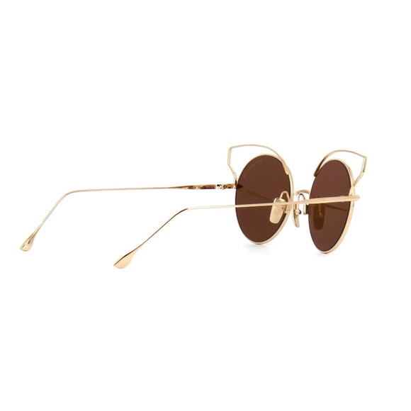 New Ladies Dita Gold Sunglasses - Picture 8 of 8